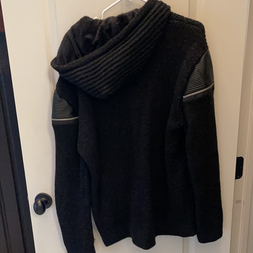 Leather Patch Sweater - image 2